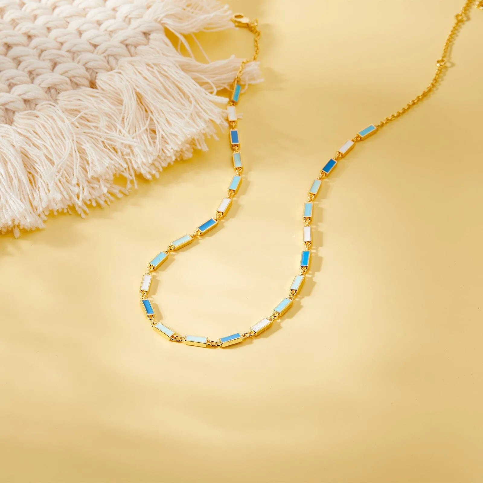 Enamel Bar Chain Choker sold by Pura Vida product image thumbnail 5