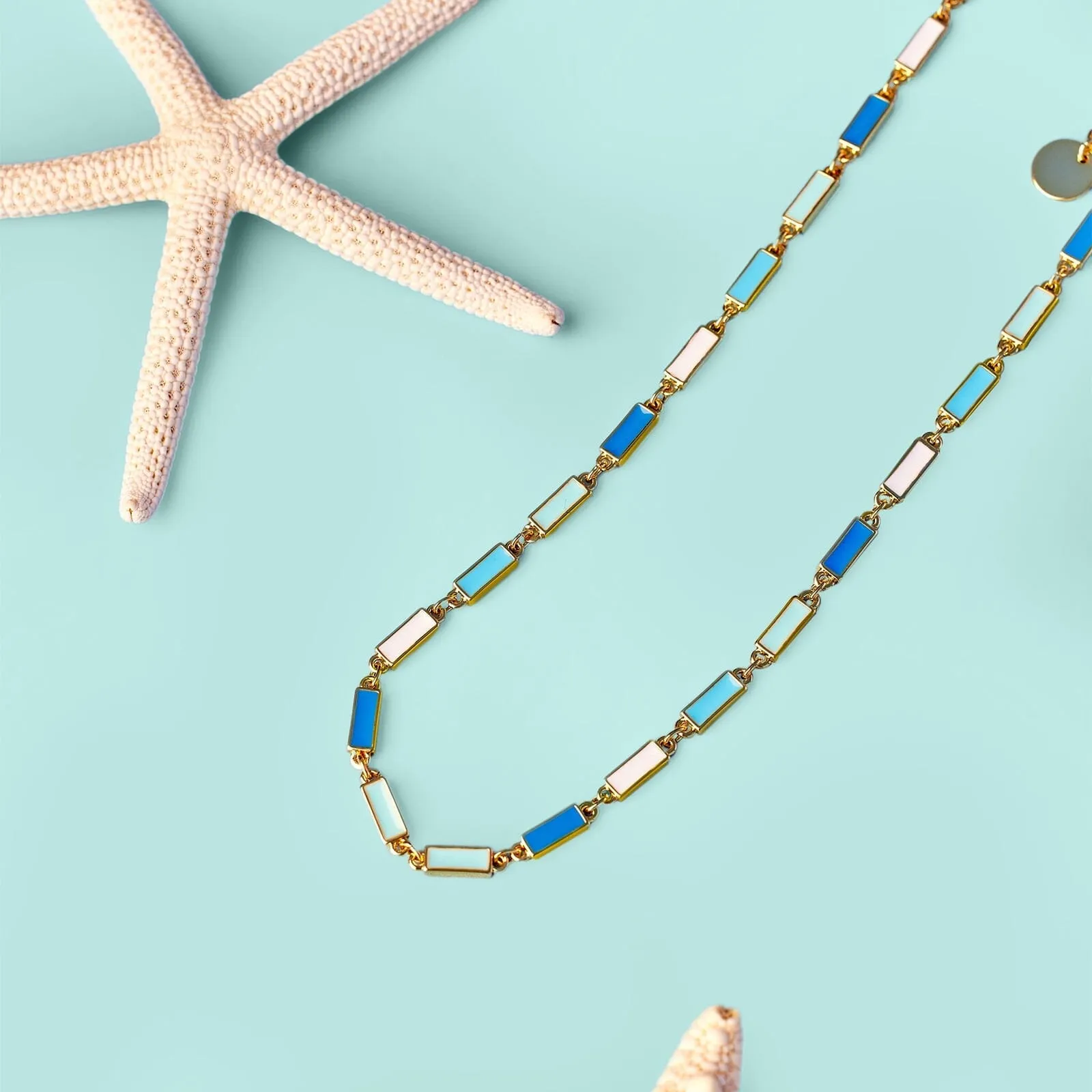 Enamel Bar Chain Choker sold by Pura Vida product image thumbnail 4