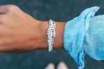 Platinum White Bracelet sold by Pura Vida