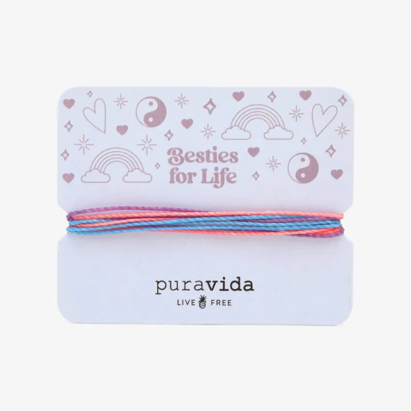 Besties for Life Bracelet Card sold by Pura Vida
