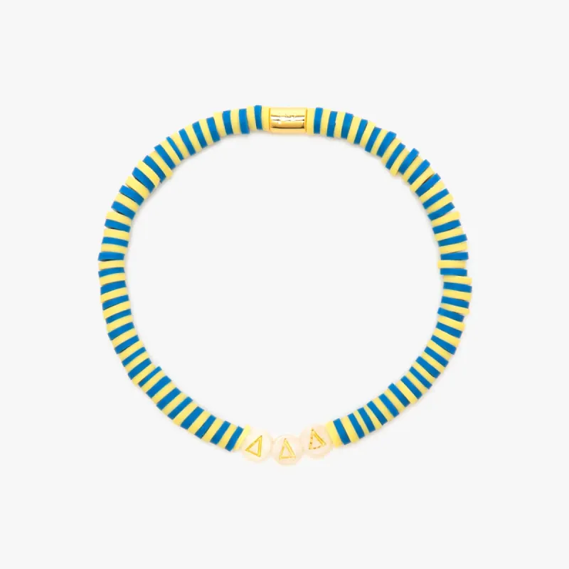 Delta Delta Delta Stretch Bracelet made by Pura Vida