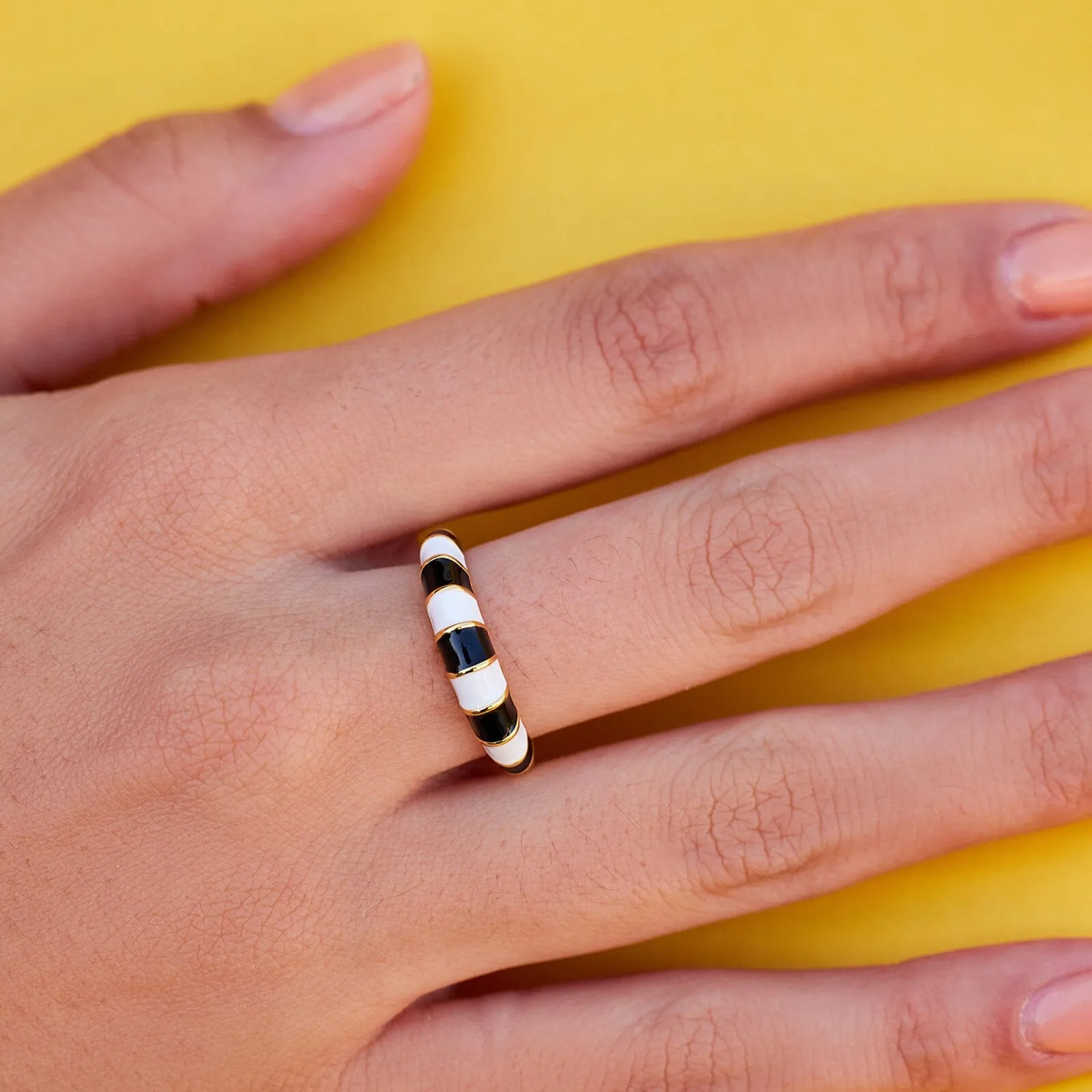 Striped Enamel Ring sold by Pura Vida product image thumbnail 2