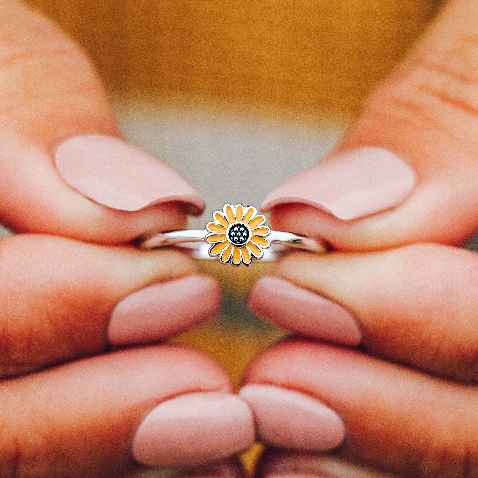 Enamel Sunflower Ring sold by Pura Vida product image thumbnail 5
