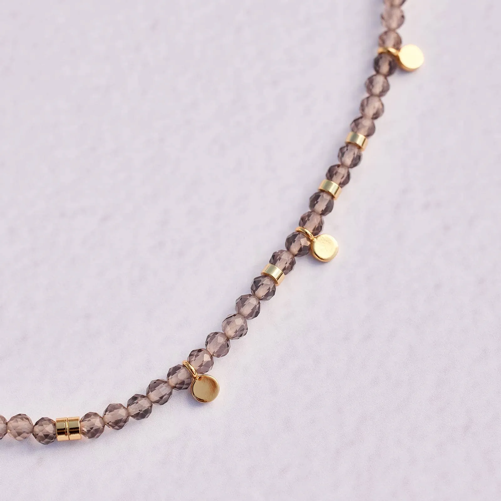 Smokey Quartz Beaded String Bracelet sold by Pura Vida product image thumbnail 3