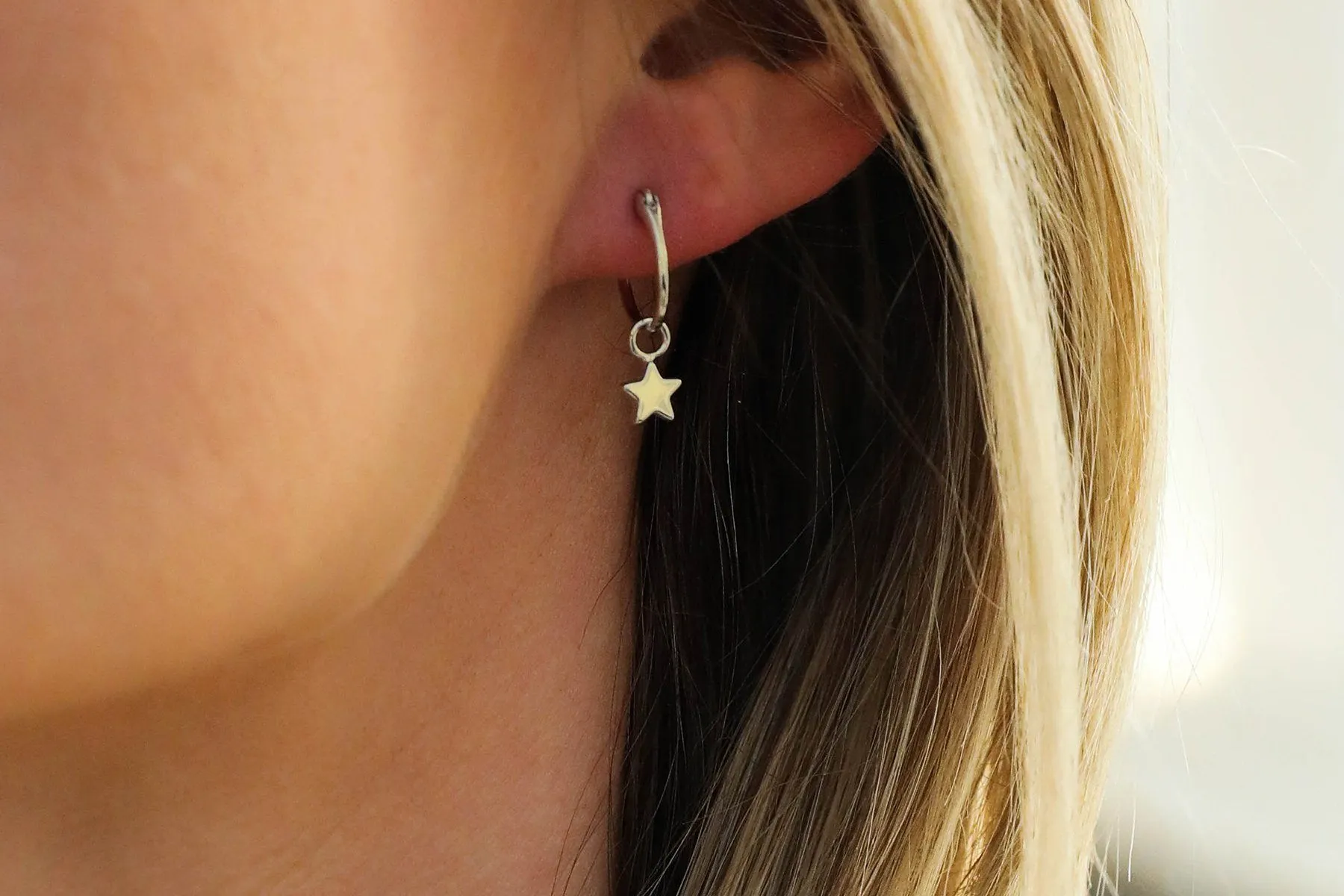 Star Hoop Earrings sold by Pura Vida product image thumbnail 3