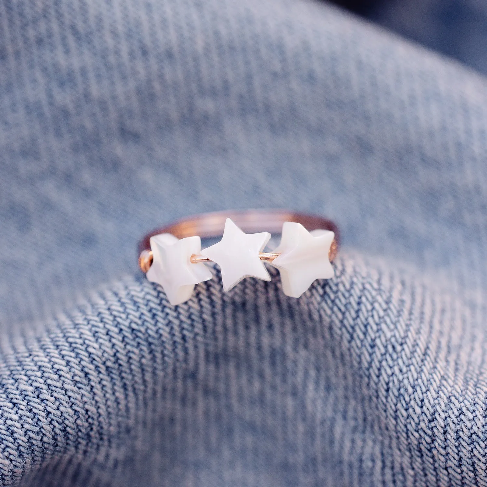 Pearlized 3 Star Ring sold by Pura Vida product image thumbnail 4