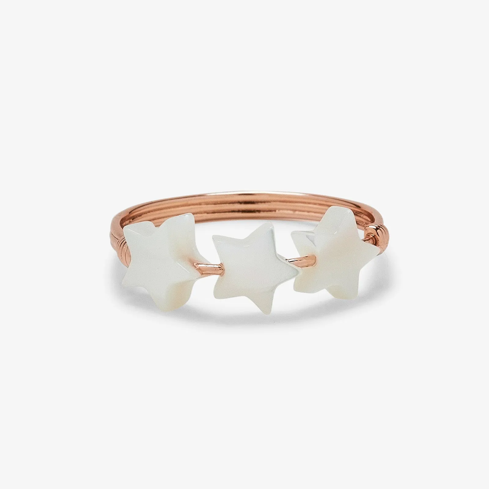 Pearlized 3 Star Ring sold by Pura Vida