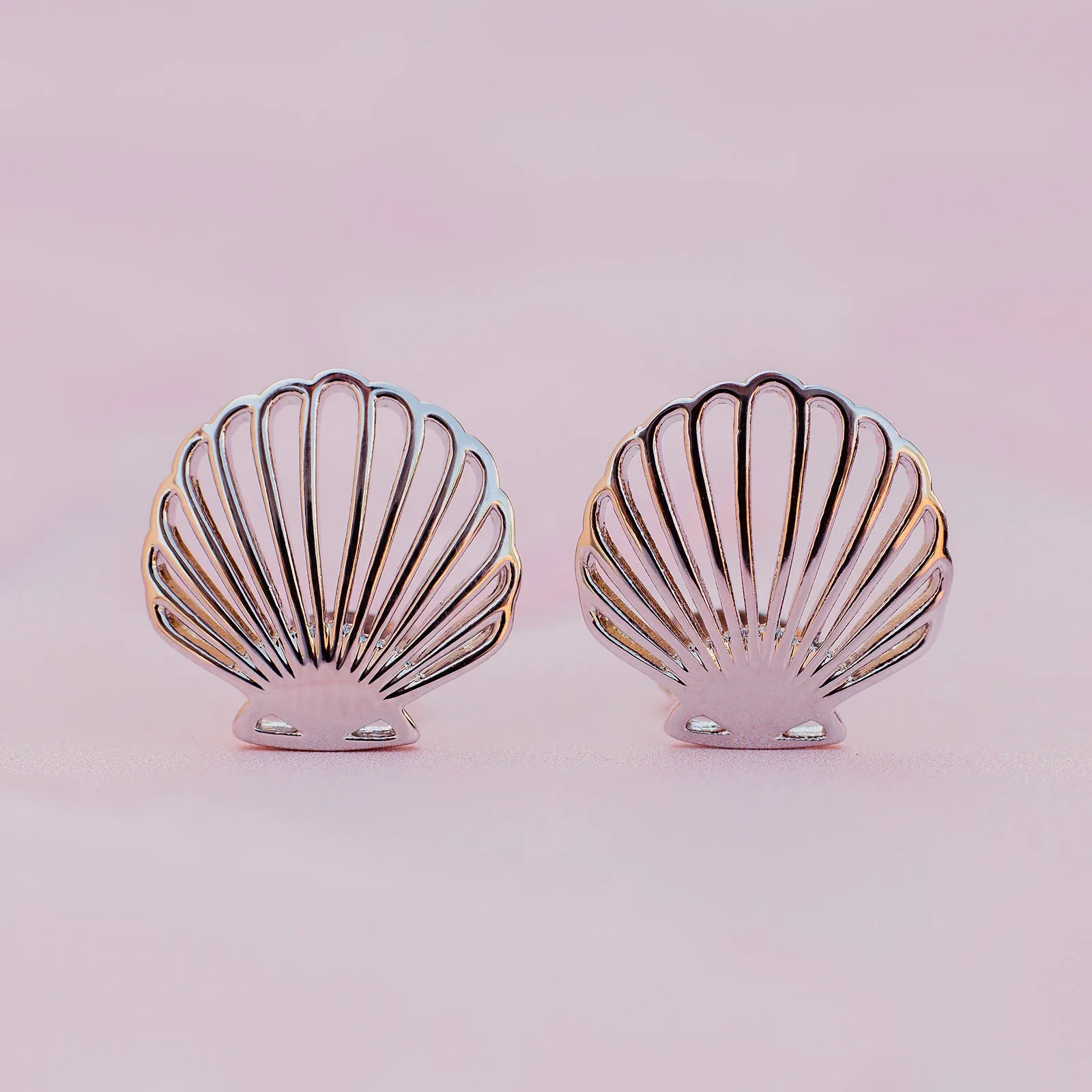 Delicate Shell Stud Earrings sold by Pura Vida product image thumbnail 3