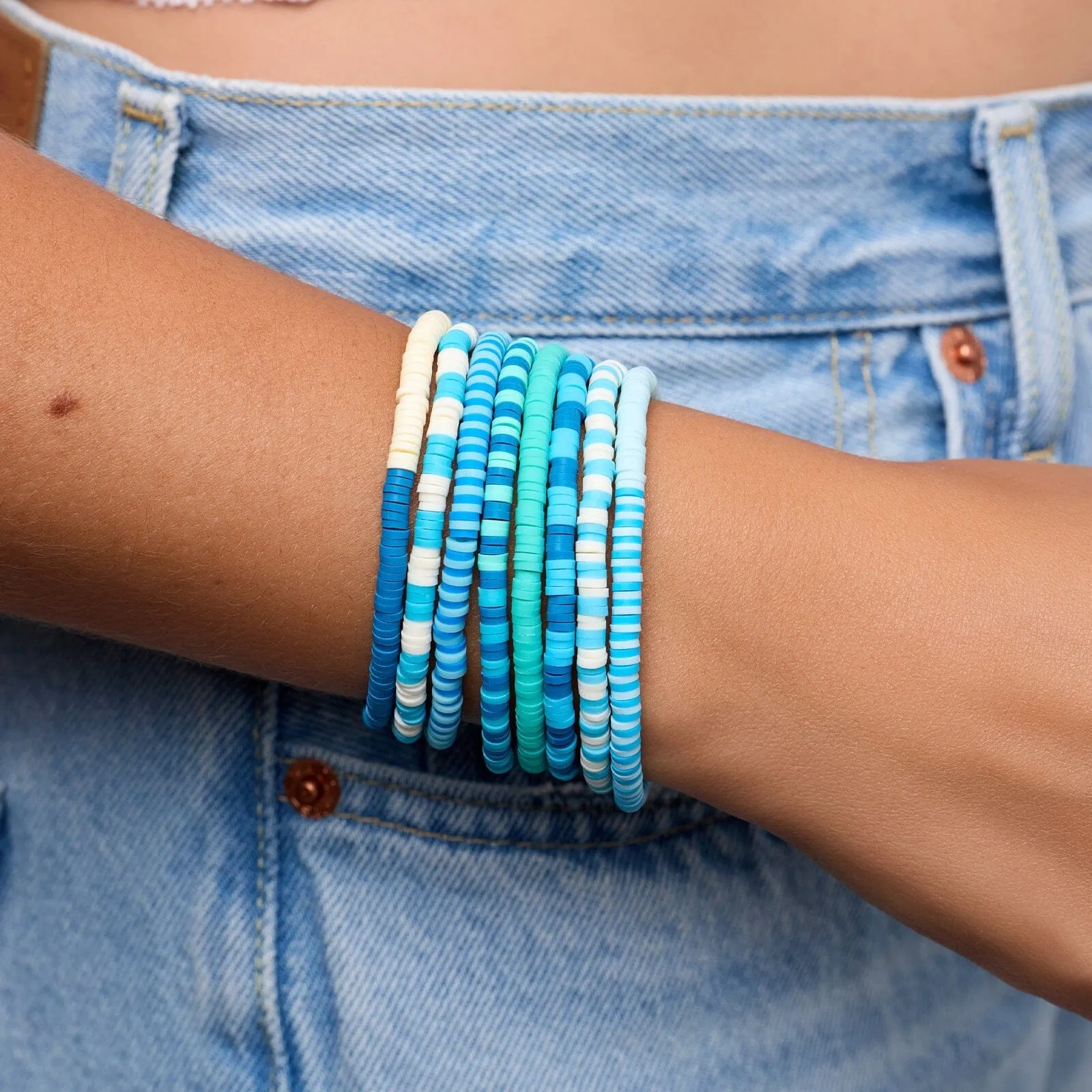 Shark Week Stretch Bracelet Set of 8 sold by Pura Vida product image thumbnail 2