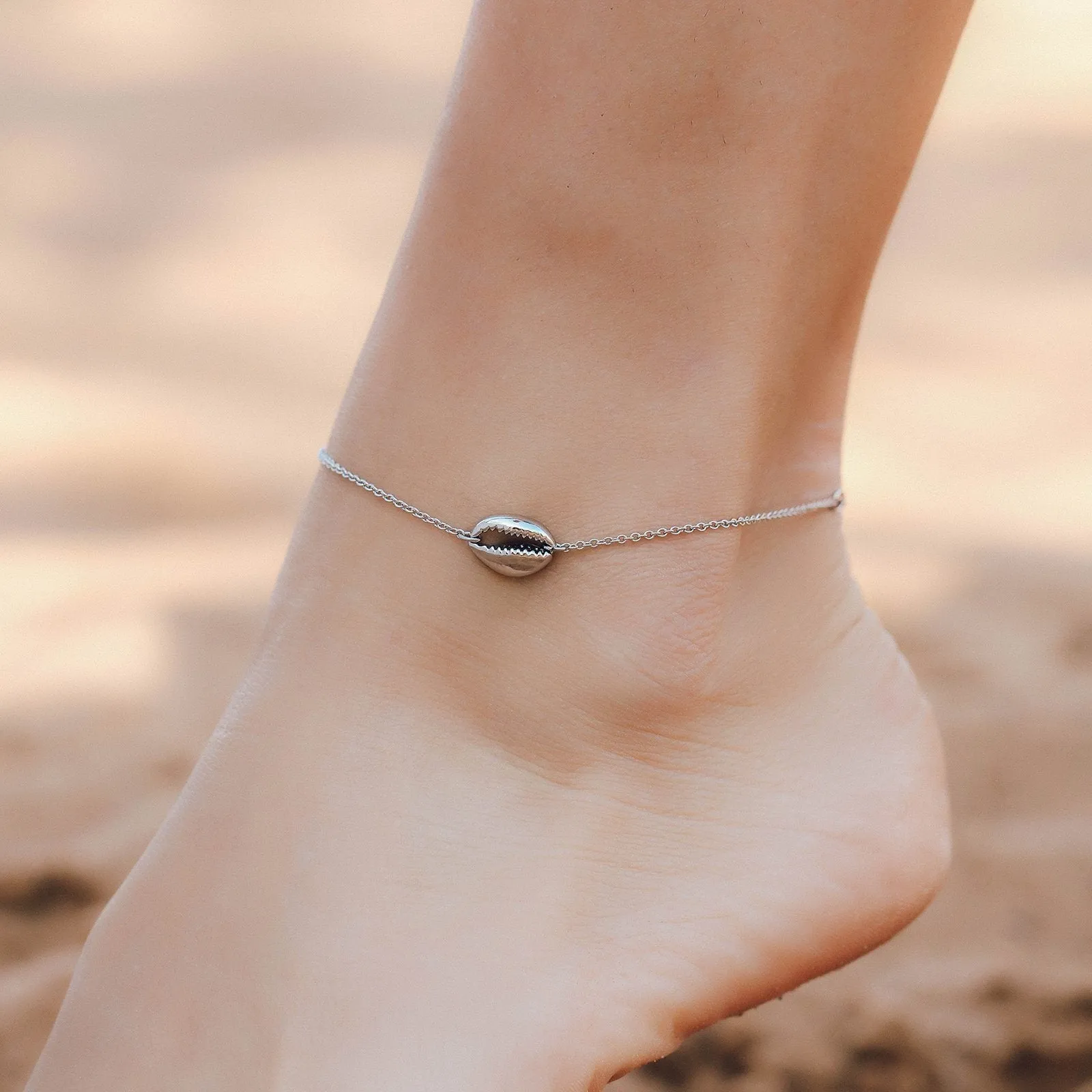 Cowrie Chain Anklet sold by Pura Vida product image thumbnail 2