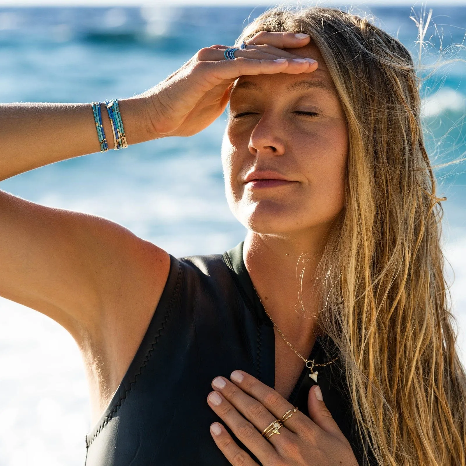 Protect the Sharks Stretch Bracelet Set of 8 sold by Pura Vida product image thumbnail 5