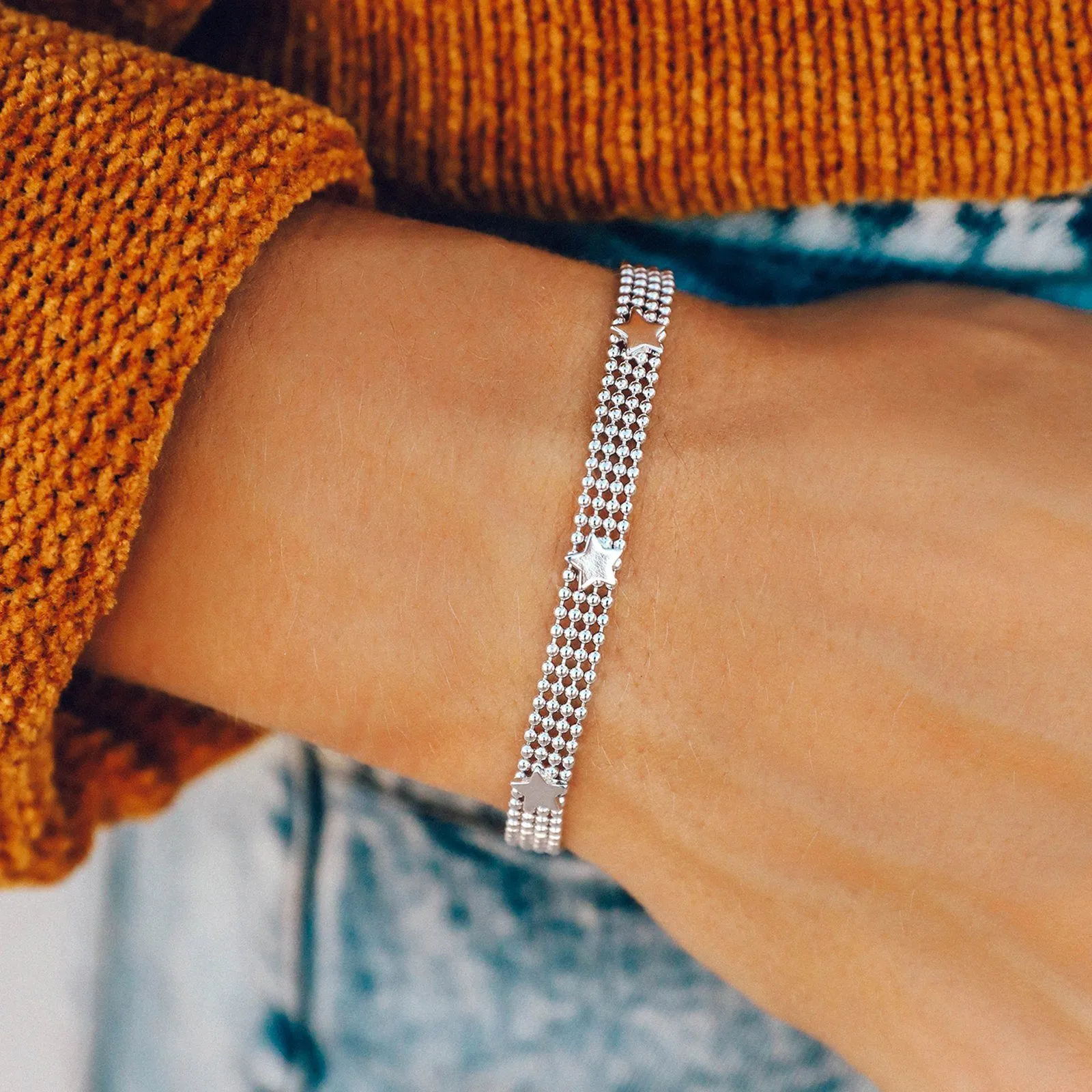 Star Ball Chain Bracelet sold by Pura Vida product image thumbnail 3