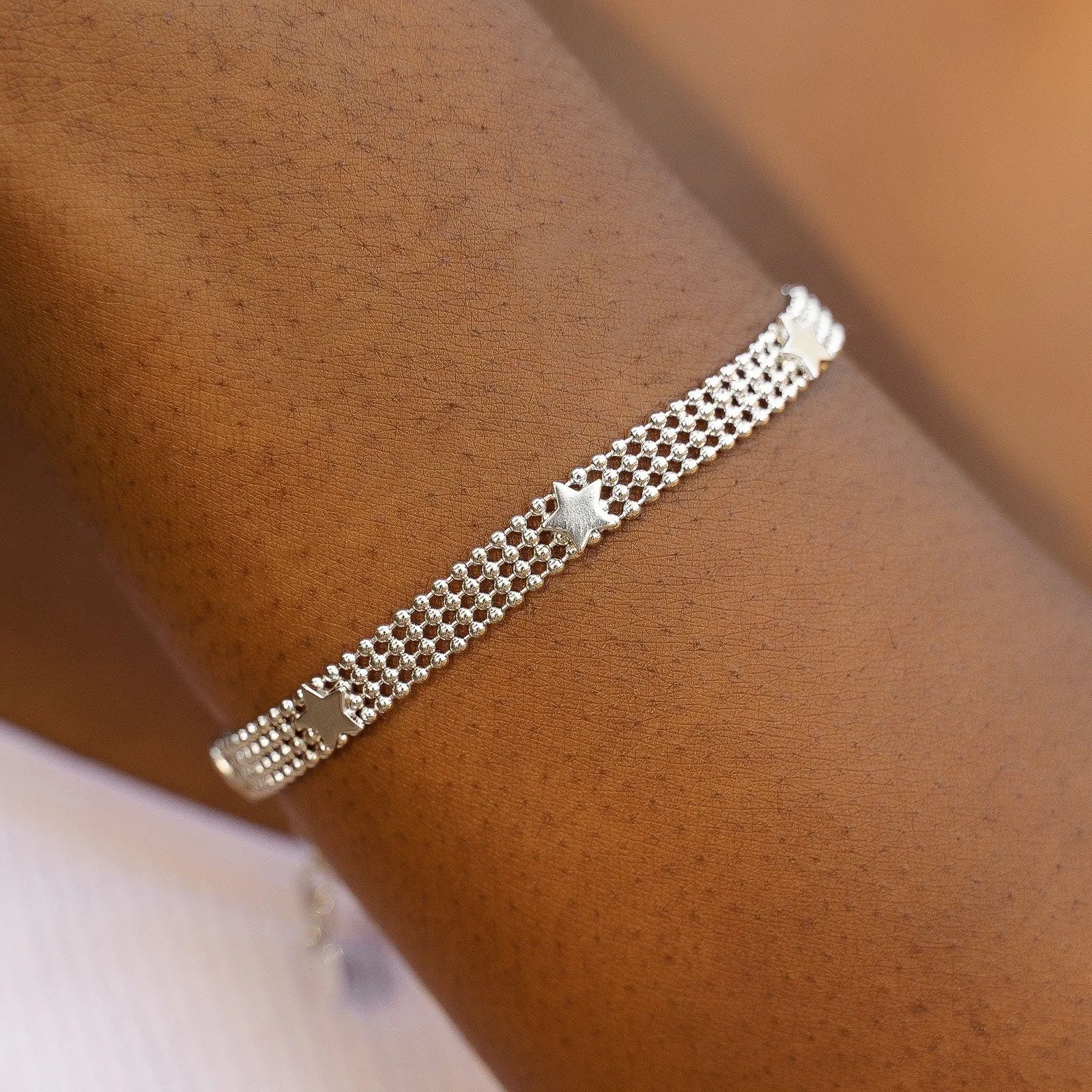 Star Ball Chain Bracelet sold by Pura Vida product image thumbnail 4