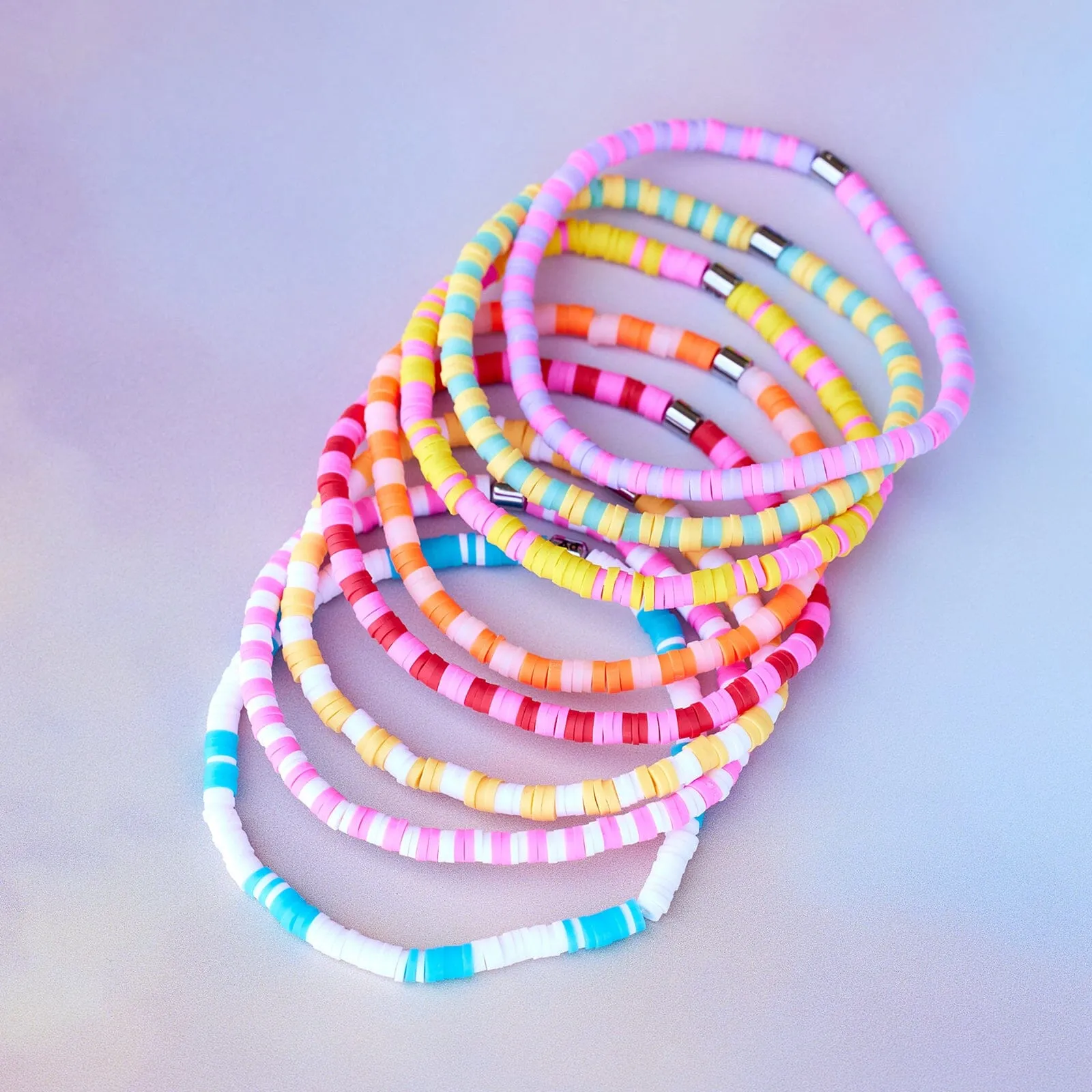 Vacation Vibes Stretch Bracelet Set of 8 sold by Pura Vida product image thumbnail 5