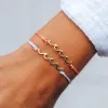 Gold Delicate Wave Bracelet sold by Pura Vida