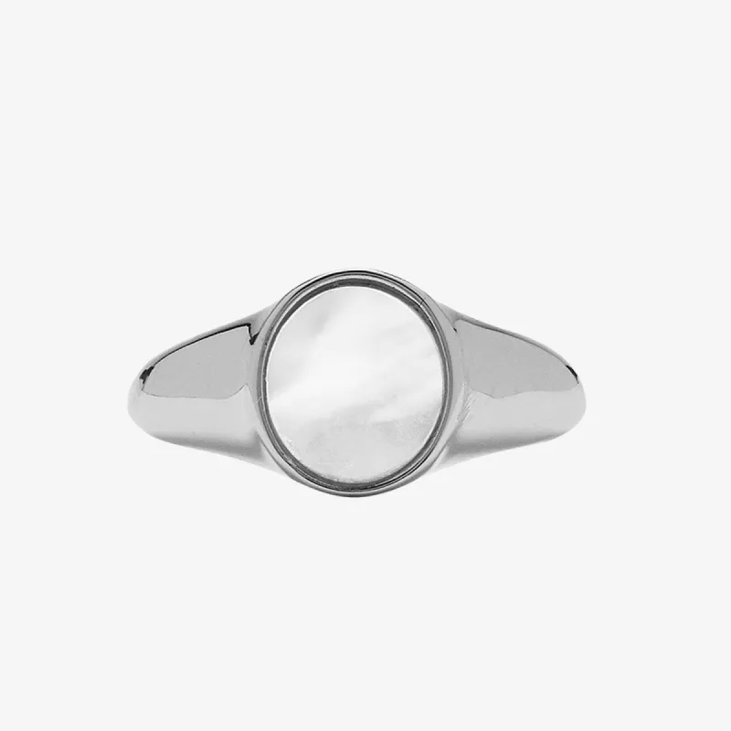 Mother of Pearl Signet Ring sold by Pura Vida