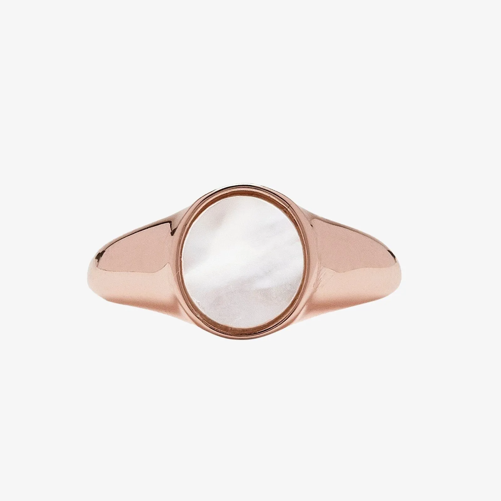 Mother of Pearl Signet Ring sold by Pura Vida product image thumbnail 2