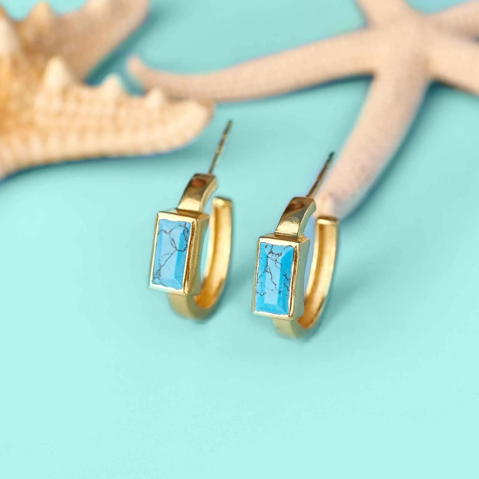 Tulum Hoop Earrings sold by Pura Vida product image thumbnail 4