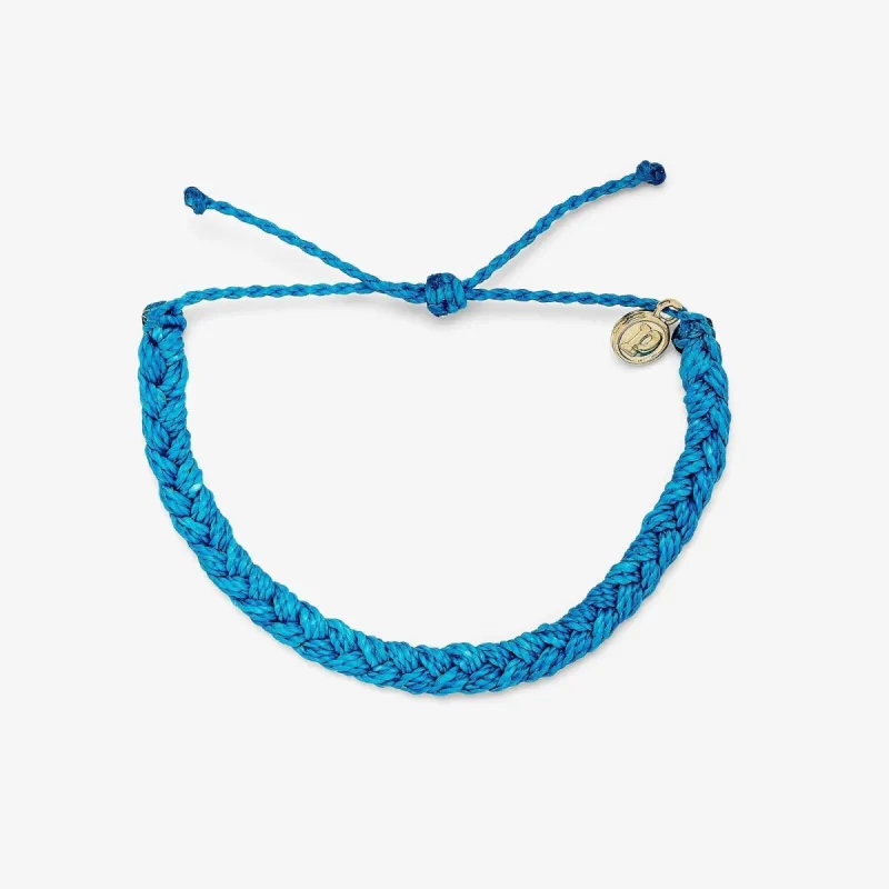 Neon Blue Braided Bracelet sold by Pura Vida