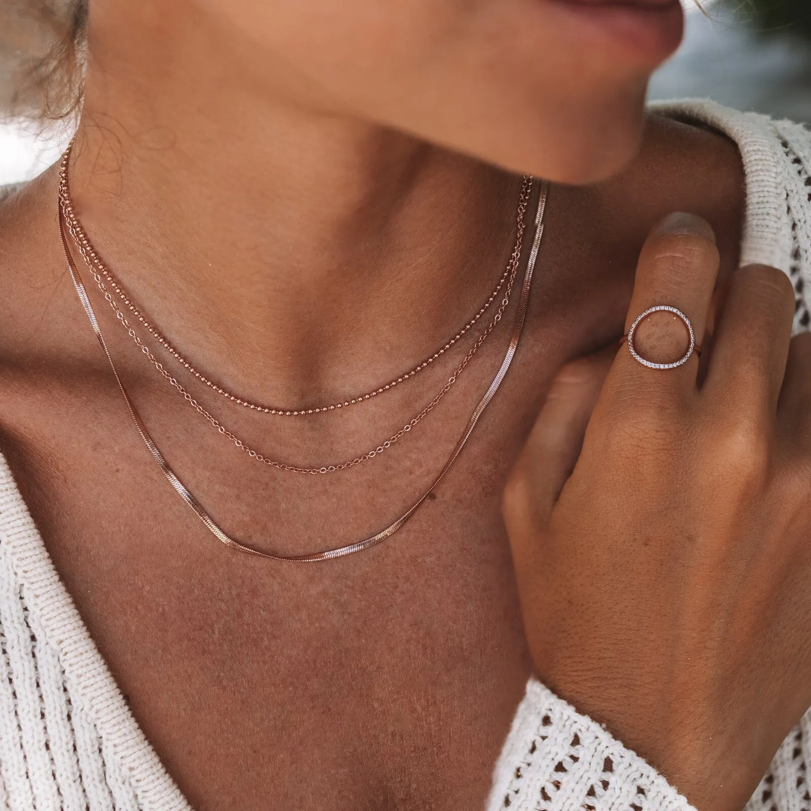 Layered Chain Choker sold by Pura Vida product image thumbnail 5