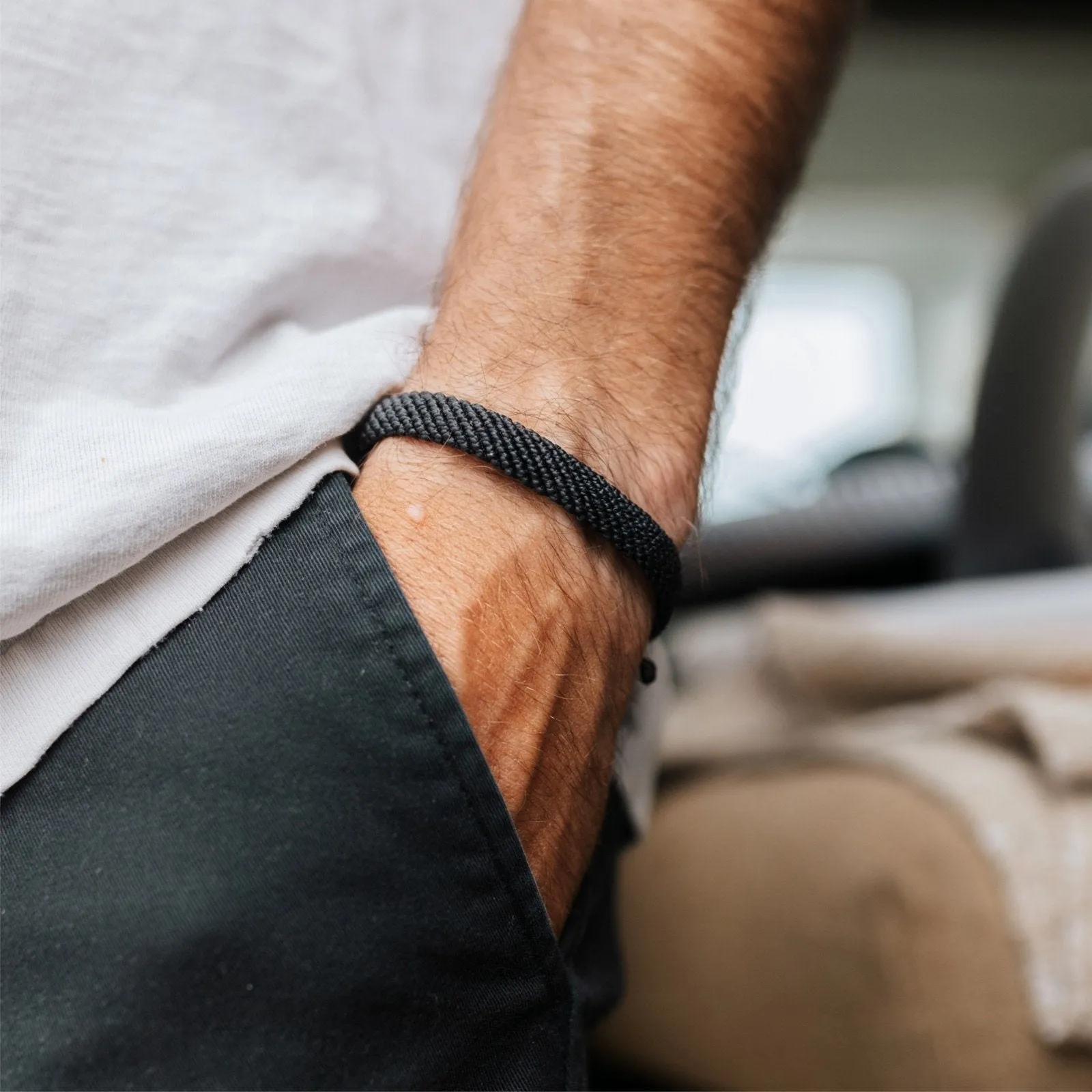 Flat Wide Woven Bracelet sold by Pura Vida product image thumbnail 5