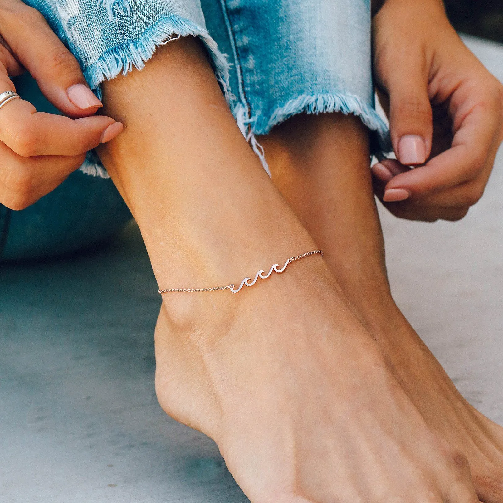 Delicate Wave Anklet sold by Pura Vida product image thumbnail 3