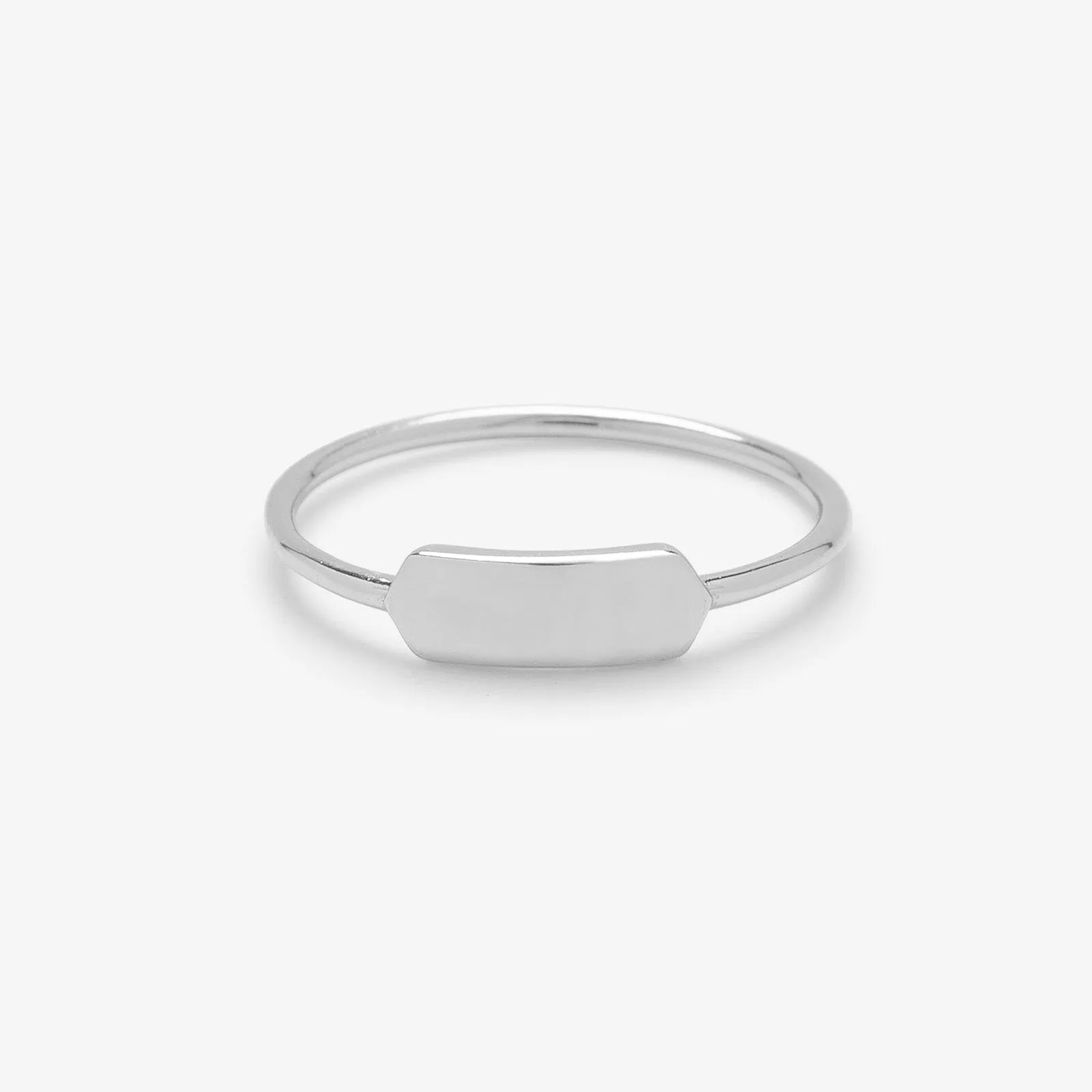 Demi-Fine Engravable Bar Ring sold by Pura Vida product image thumbnail 2
