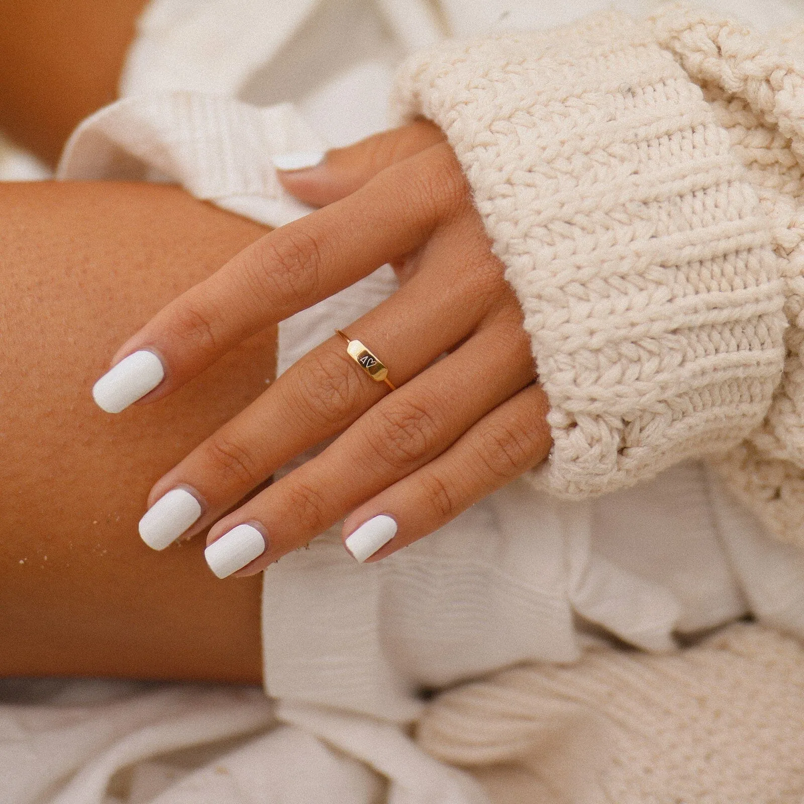 Demi-Fine Engravable Bar Ring sold by Pura Vida product image thumbnail 4