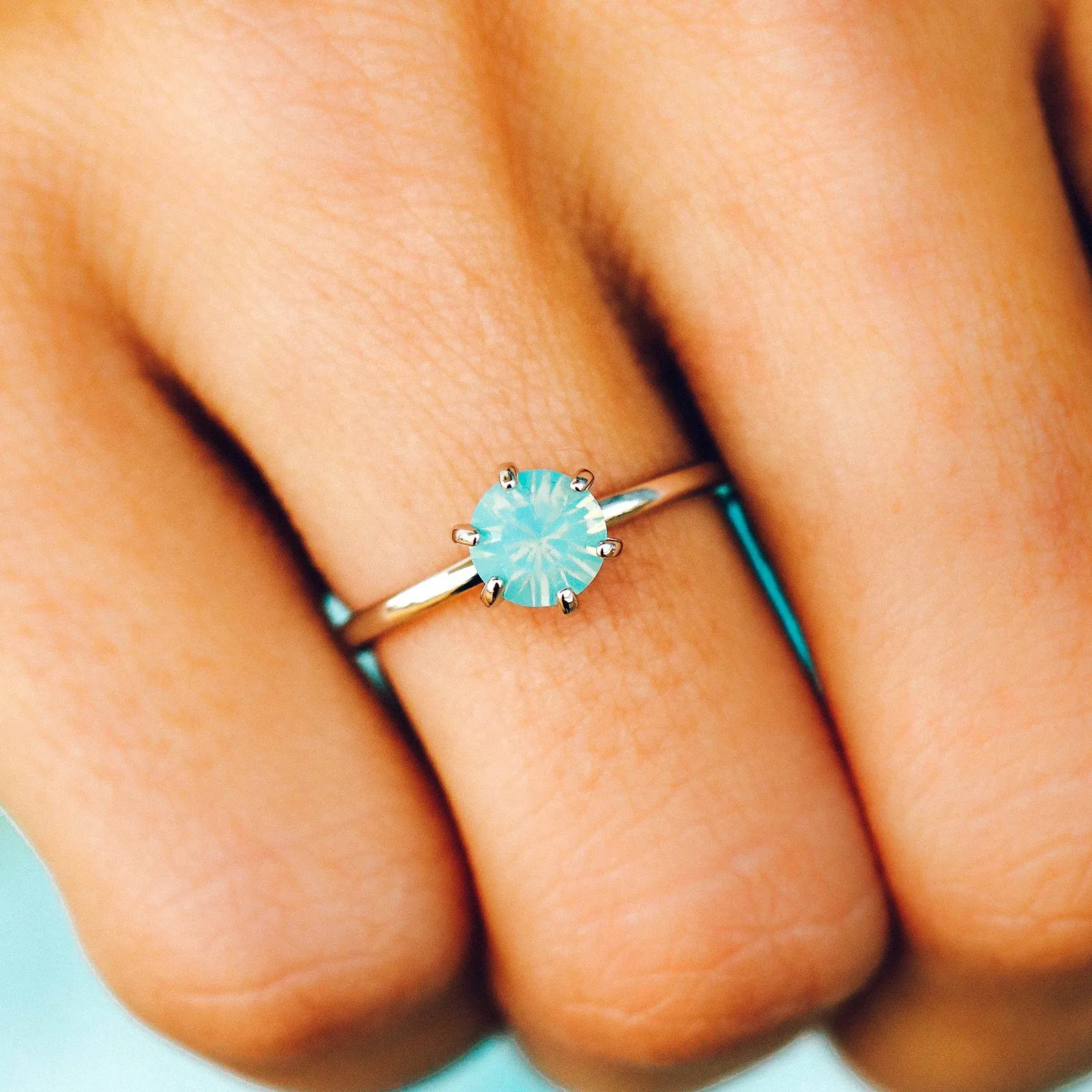 Iridescent Stone Ring sold by Pura Vida product image thumbnail 3