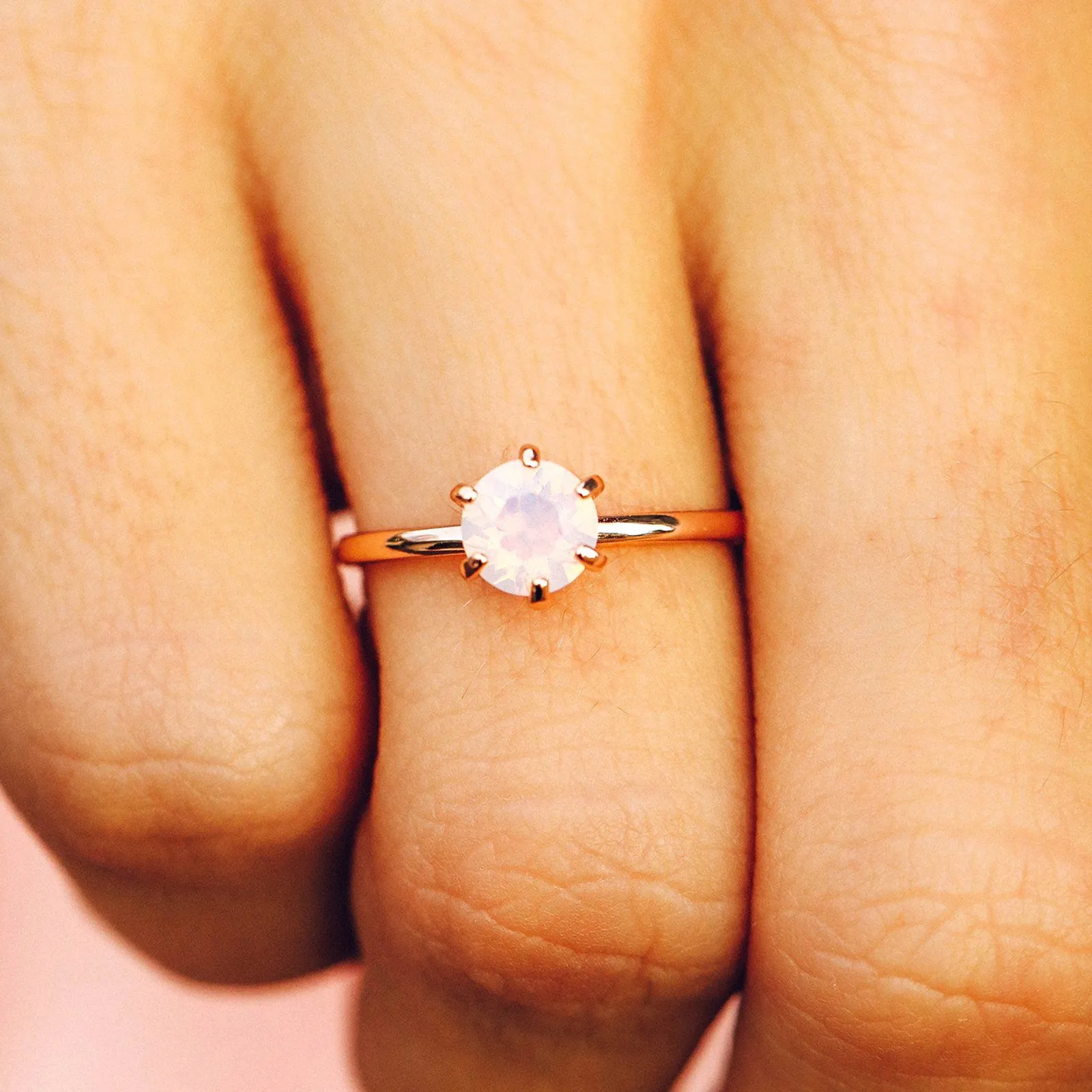 Iridescent Stone Ring sold by Pura Vida product image thumbnail 4