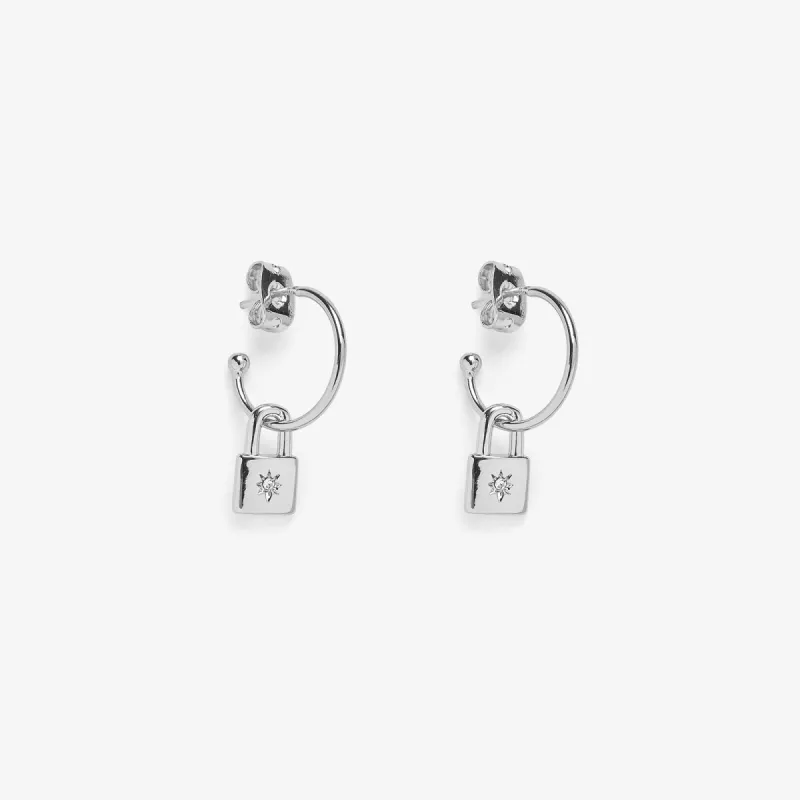 Lock Hoop Earrings sold by Pura Vida