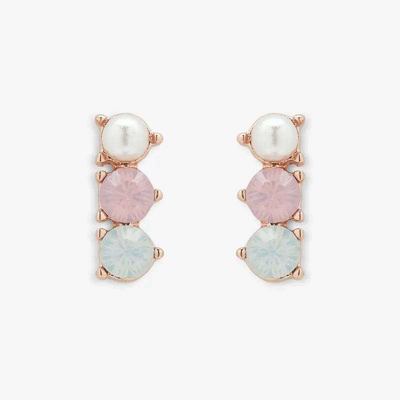3 Stone Drop Stud Earrings sold by Pura Vida
