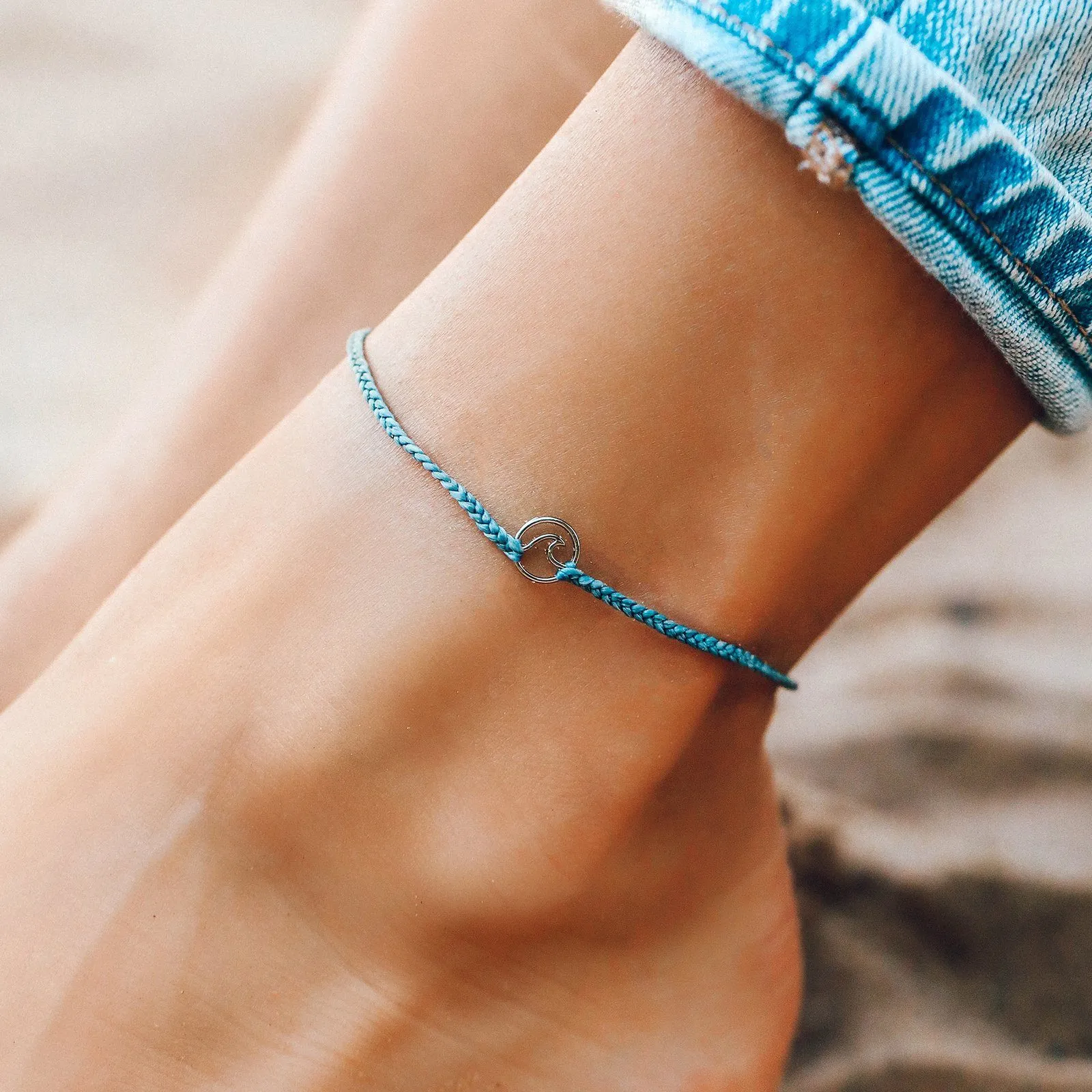 Mini Wave Charm Anklet sold by Pura Vida product image thumbnail 2