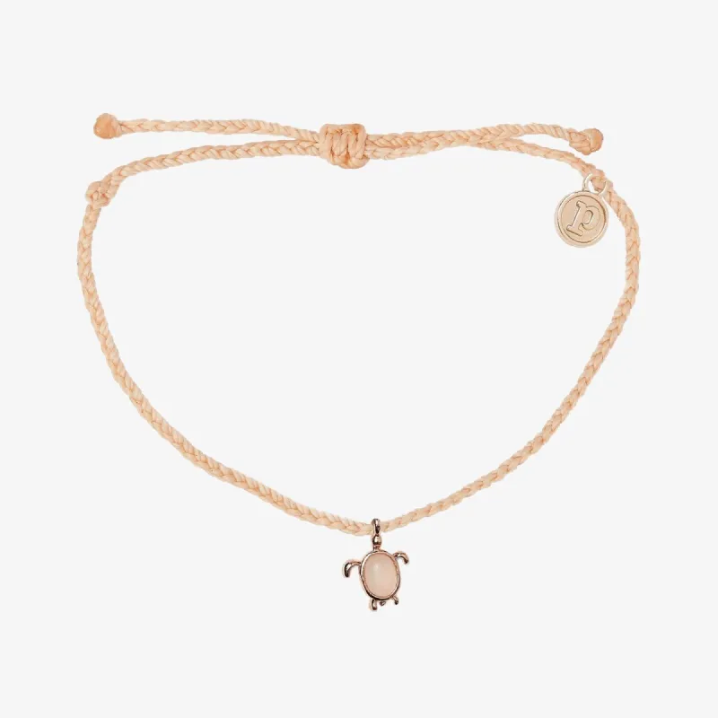 Rose Gold Save the Sea Turtles Charm sold by Pura Vida
