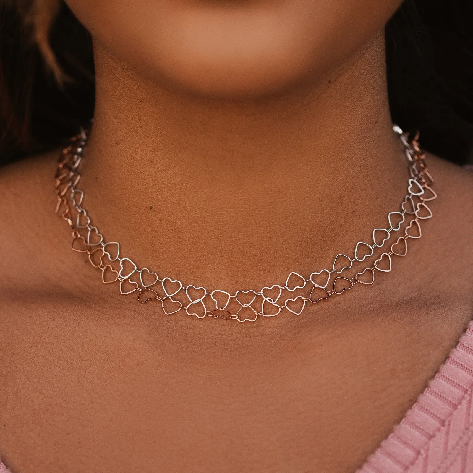 Heart Chain Choker sold by Pura Vida product image thumbnail 4