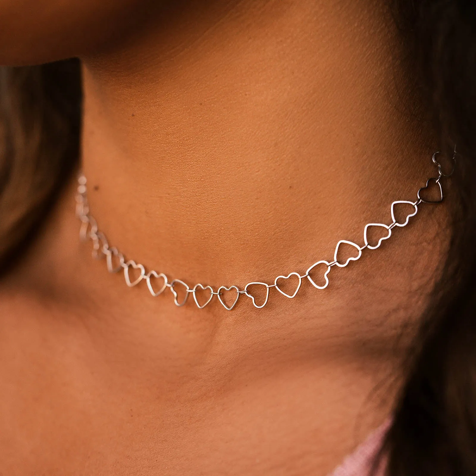 Heart Chain Choker sold by Pura Vida product image thumbnail 3