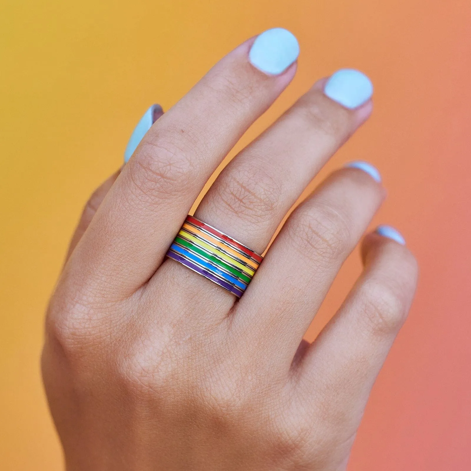 Rainbow Ring Stack sold by Pura Vida product image thumbnail 2