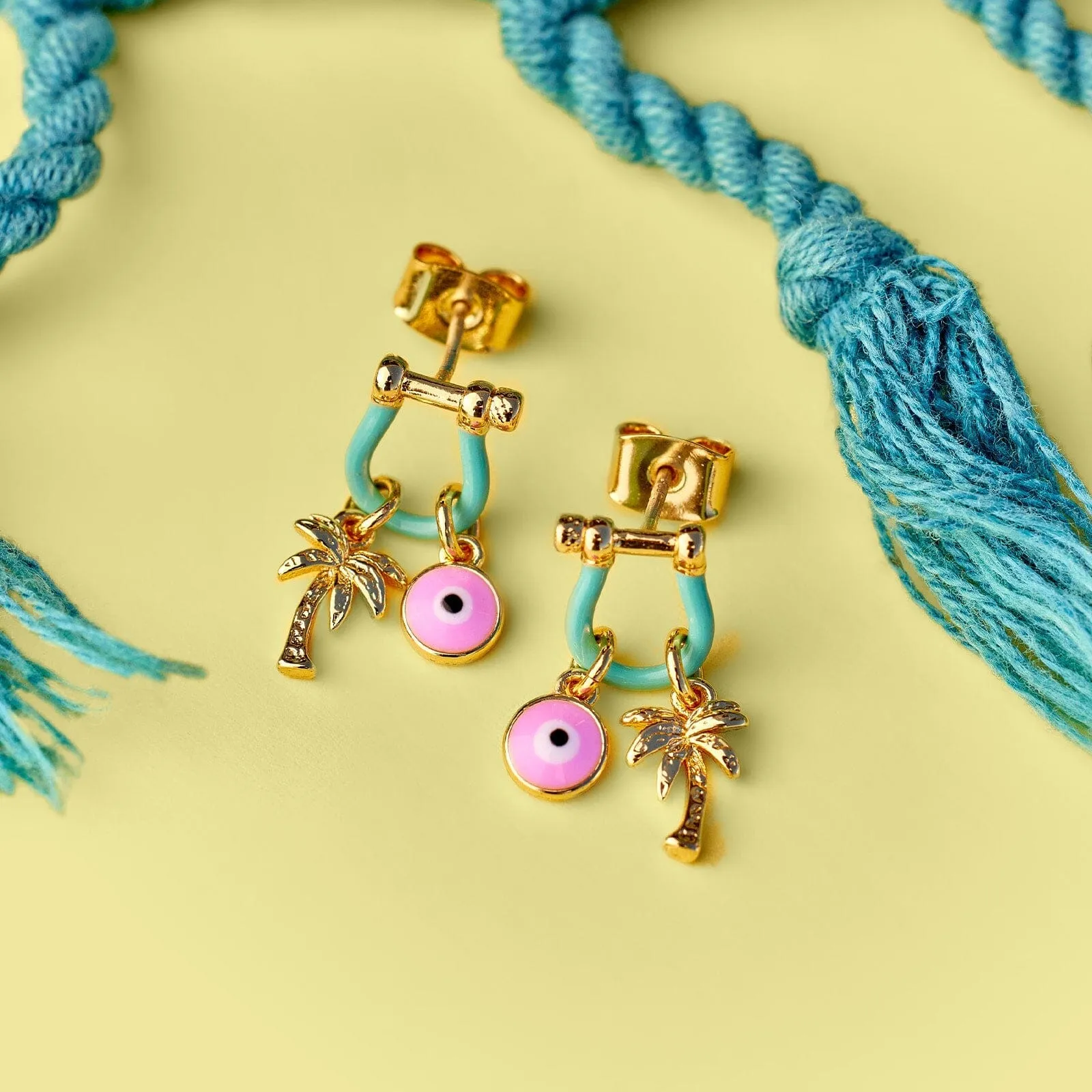 Bonne Chance Charm Earrings sold by Pura Vida product image thumbnail 4