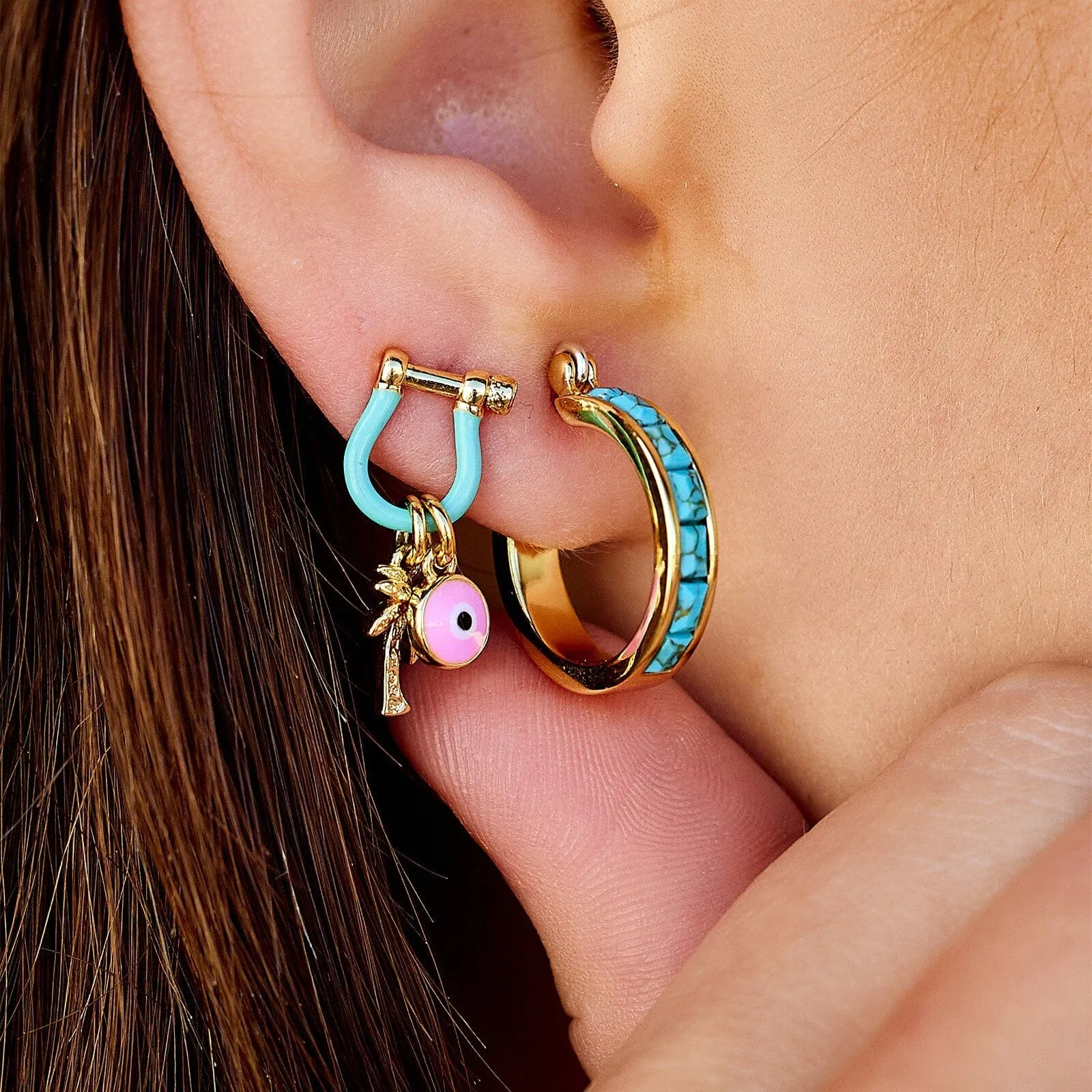 Bonne Chance Charm Earrings sold by Pura Vida product image thumbnail 3