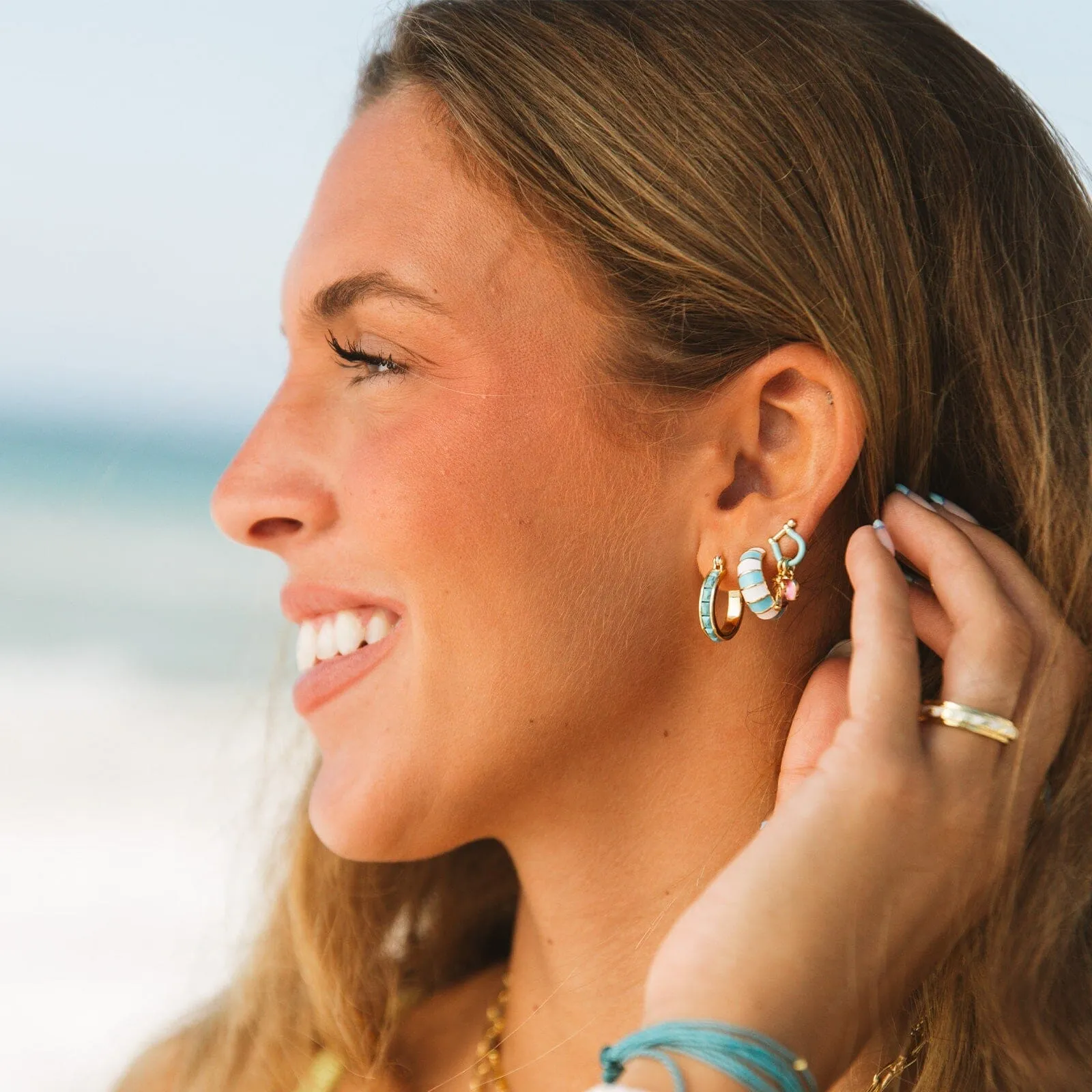Bonne Chance Charm Earrings sold by Pura Vida product image thumbnail 5