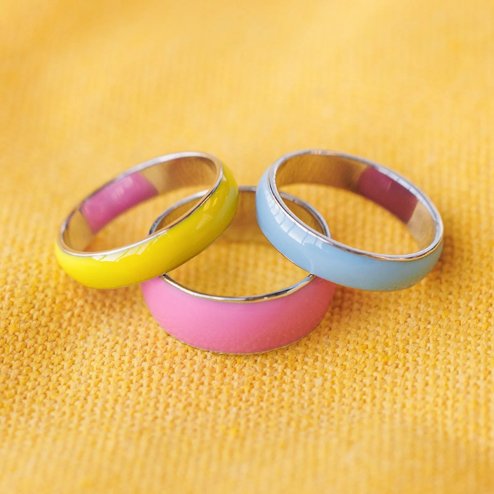 Wonderland Enamel Ring Stack sold by Pura Vida product image thumbnail 4