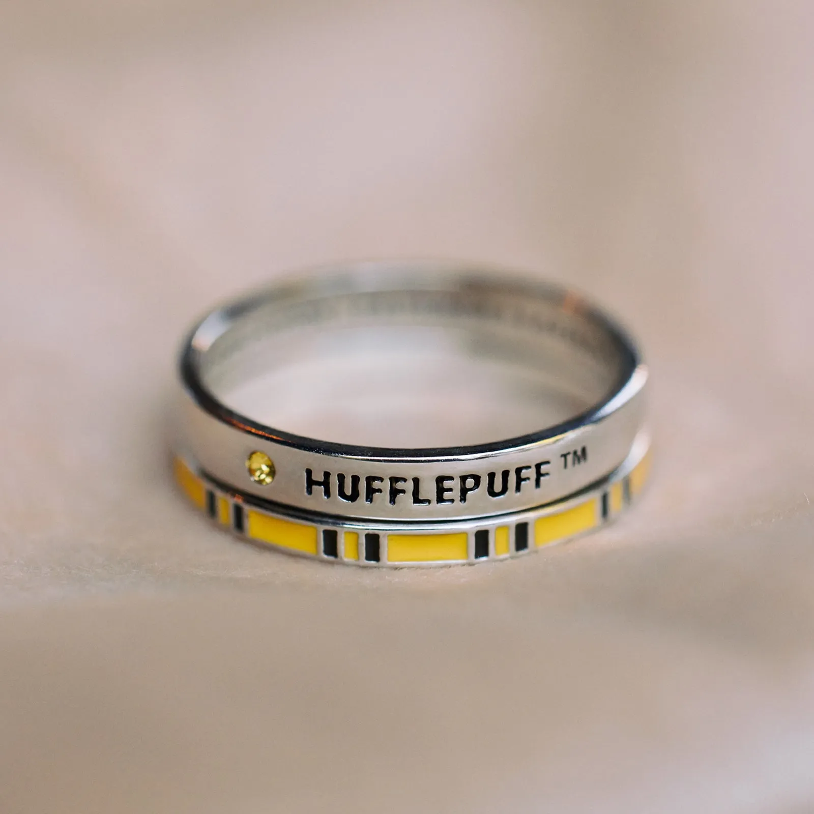 Hufflepuff™ House Ring Stack sold by Pura Vida product image thumbnail 3