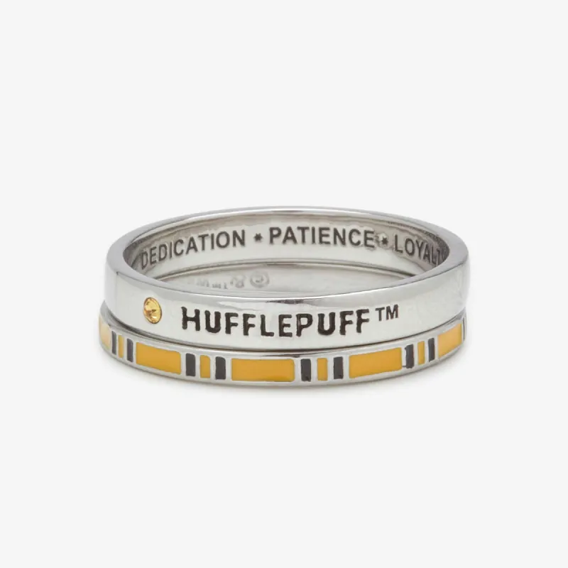Hufflepuff™ House Ring Stack made by Pura Vida