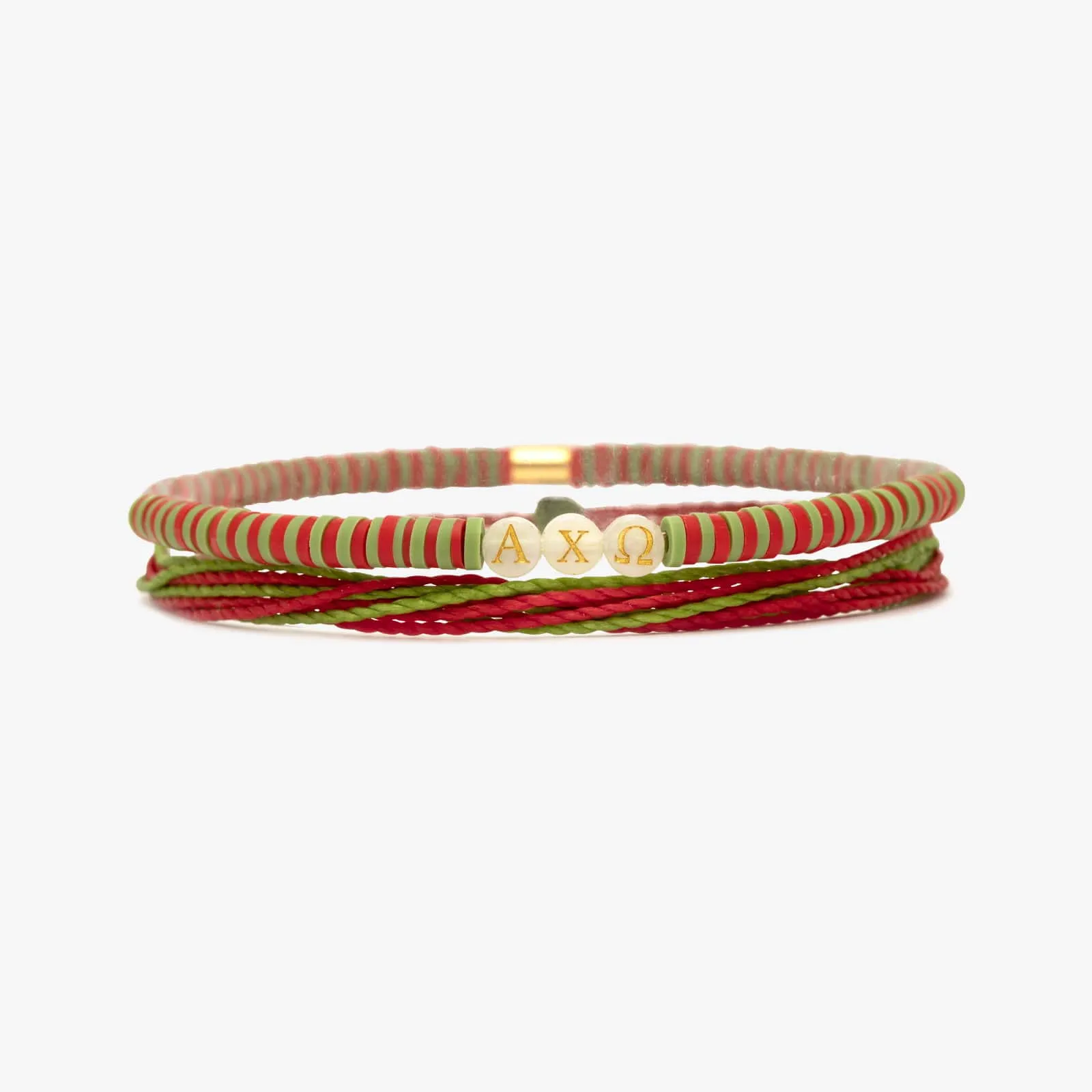 Alpha Chi Omega Bracelet Set of 2 sold by Pura Vida