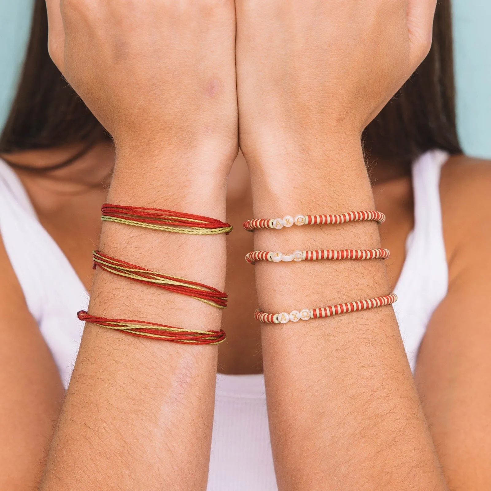Alpha Chi Omega Bracelet Set of 2 sold by Pura Vida product image thumbnail 5