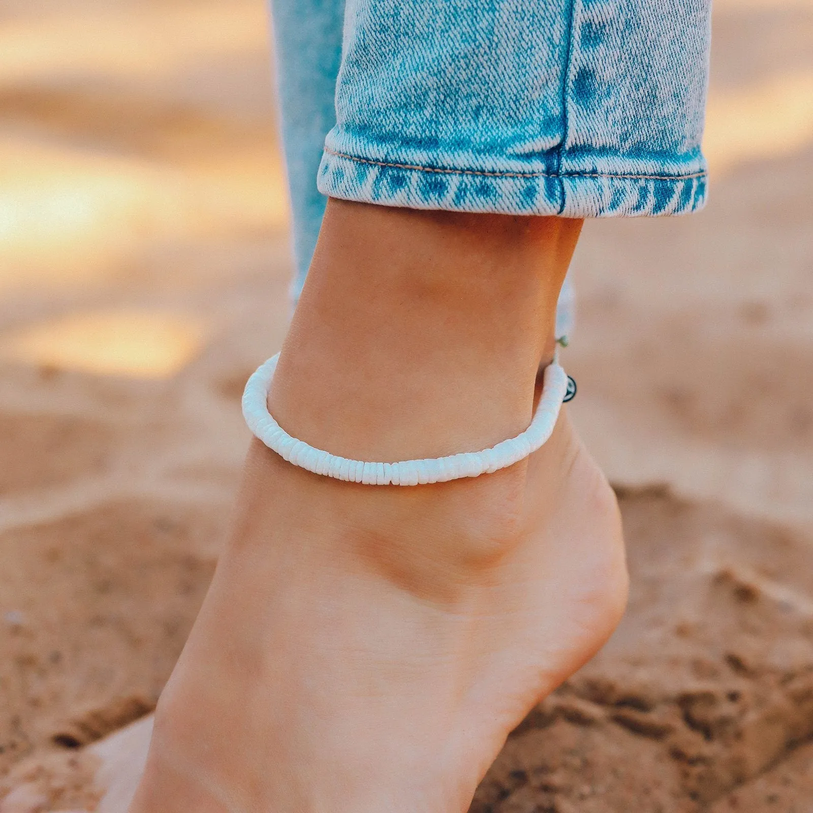 Puka Shell Anklet sold by Pura Vida product image thumbnail 3