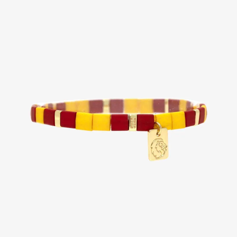 Gryffindor™ Tile Bead Stretch Bracelet sold by Pura Vida