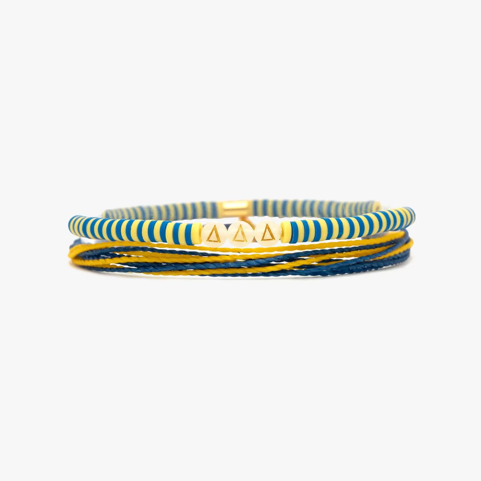 Delta Delta Delta Bracelet Set of 2 sold by Pura Vida