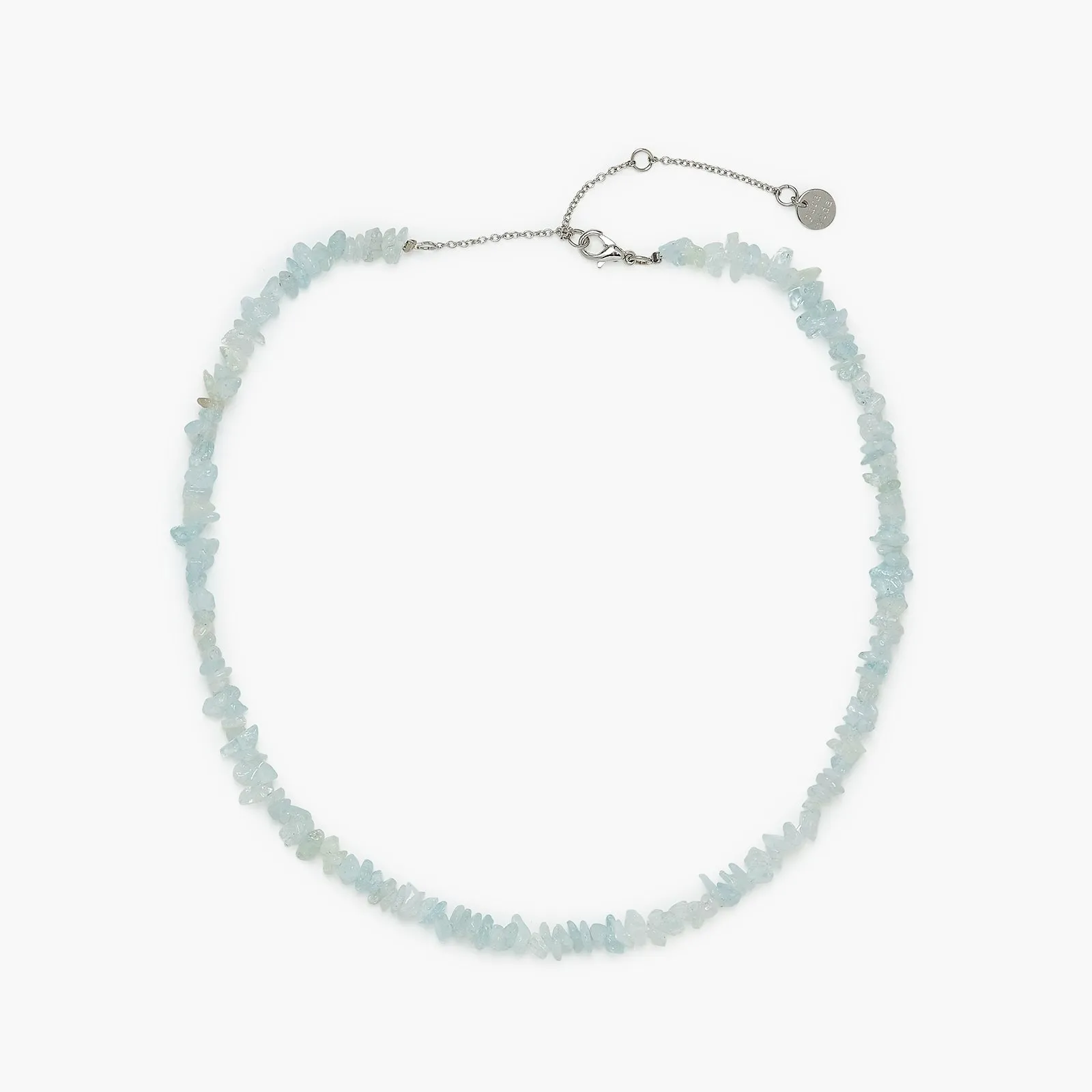 Aquamarine Gemstone Chip Choker sold by Pura Vida