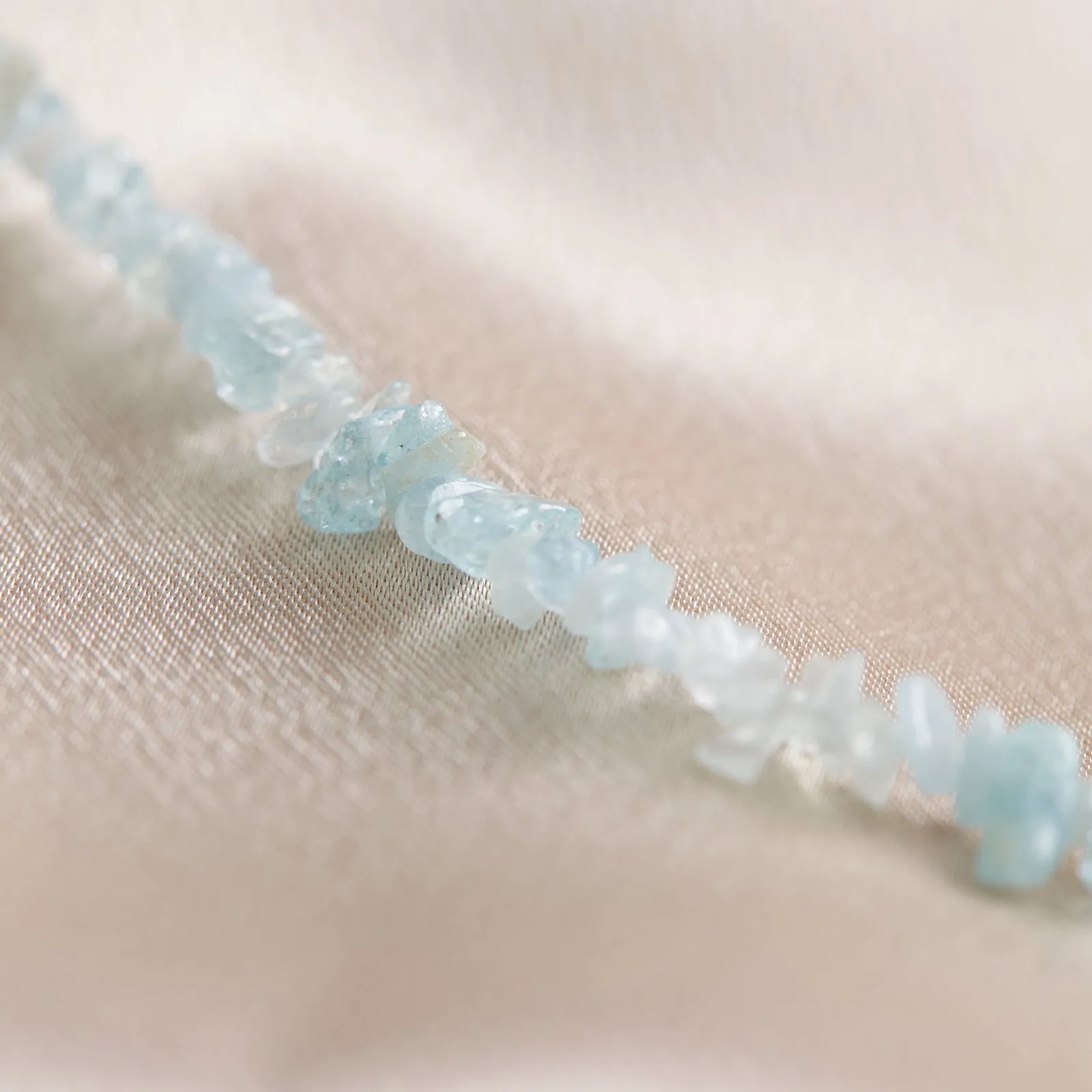 Aquamarine Gemstone Chip Choker sold by Pura Vida product image thumbnail 3
